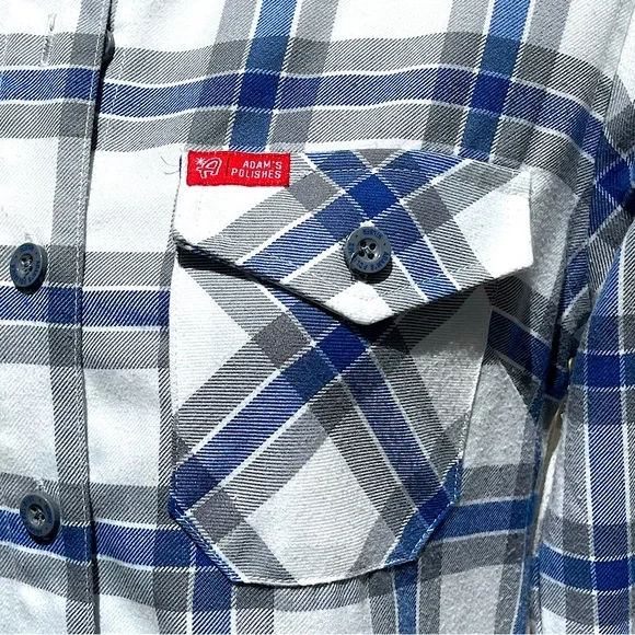 DIXXON Women’s ADAM’S POLISHES RINSER Plaid Flannel Shirt Limited Edition Size S - Picture 6 of 13